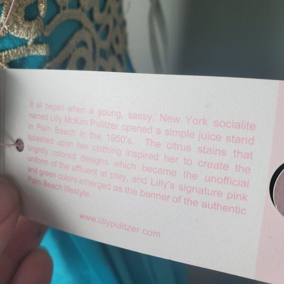 LILLY PULITZER SEA BLUE JILLIE CHIFFON STRAPLESS DRESS Woman's SIZE 10 - Picture 8 of 15